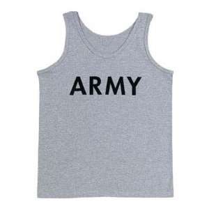  60080 Army Grey Physical Training Tank Top (Large 