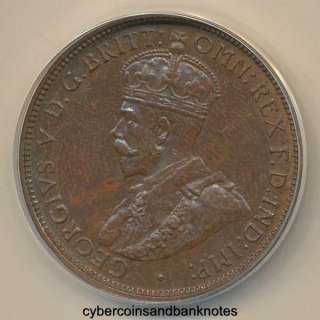 AUSTRALIA   1916 I Halfpenny, George V   Unc  