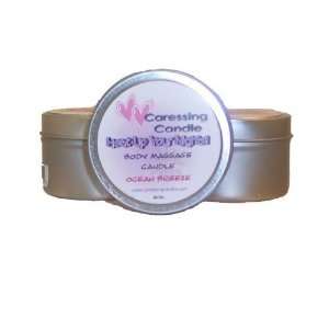  Caressing Candle Body Massage Candle, Ocean Breeze: Health 