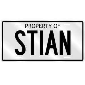  PROPERTY OF STIAN LICENSE PLATE SING NAME: Home & Kitchen