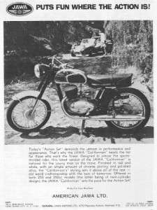 1968 Jawa Californian 350 Motorcycle Original Ad  