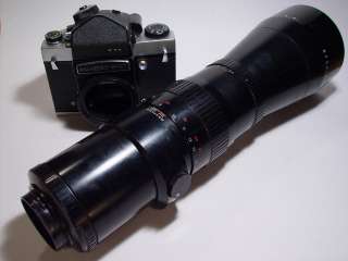 Camera Kiev 6C + 5.6/500 lens Pentacon + TTL finder.  
