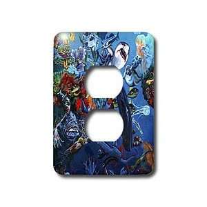 Steve Shachter Art   YEAR OF THE OCEANS   Light Switch Covers   2 plug 