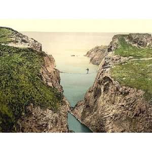  Vintage Travel Poster   Rope Bridge Carrick a Rede. County 