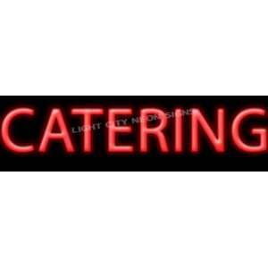  Neon CATERING Sign   Red Neon Light 
