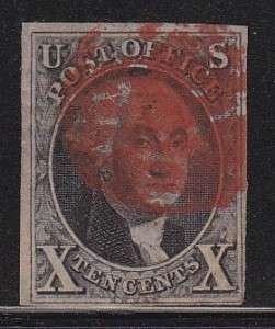 VF bold red cancel nice color cv $ 1400  see pic   