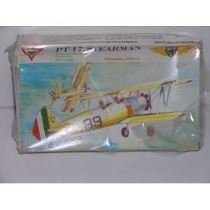  PT 17 Stearman Bi Plane   Plastic Model Kit Everything 