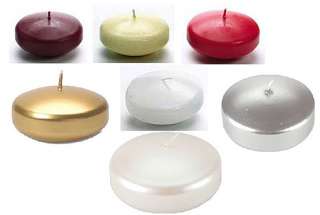 Unscented FLOATING CANDLES Wedding, Home Decor ~ CHOOSE YOUR COLORS 