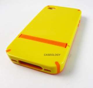 YELLOW ORANGE CANDY SHELL SKIN GEL CASE COVER APPLE IPHONE 4 4s PHONE 