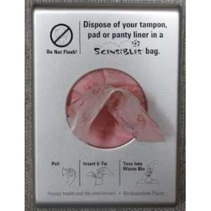  Sanitary Disposal Bags with Refillable Dispenser Office 