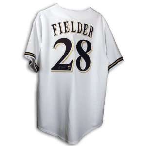  Prince Fielder Signed Uniform   White Majestic: Sports 