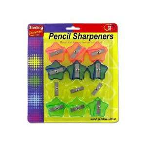  Star shaped pencil sharpener set   Case of 36: Home 