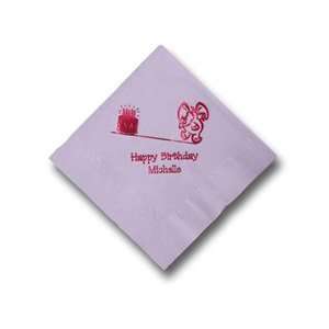  Personalized Stationery   Elephant Foil stamped Napkins 