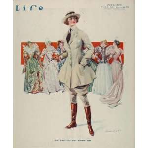  1919 Cover Life Paul Stahr Woman Riding Habit Fashion 