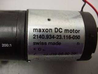 Maxon DC Gearmotor With Spring Coupler  