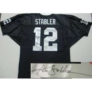  Autographed Ken Stabler Uniform   Black Wilson Sports 
