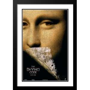  The DaVinci Code Framed and Double Matted 32x45 Movie 