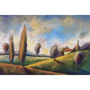  Rossano: 36W by 24H : Tuscan Shadows II CANVAS Edge #3 
