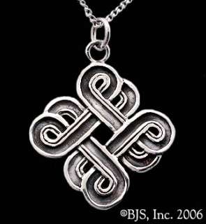 Sterling Silver Celtic Knot Necklace, Celtic Jewelry, Celtic Pendant 