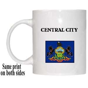   US State Flag   CENTRAL CITY, Pennsylvania (PA) Mug 
