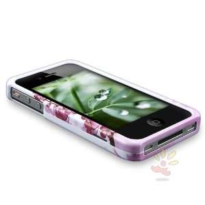   ] For APPLE® AT&T/Verizon iPhone® 4 Clip on Case , Spring Flowers