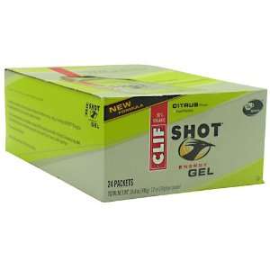  Clif, Shot Energy Gel Citrus 24 1.2 oz (34g) packets 