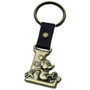  Mickey Mouse Letter L Brass Key Chain Automotive