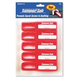   ® Tamper Proof Security Tags, Red, 50 per Pack