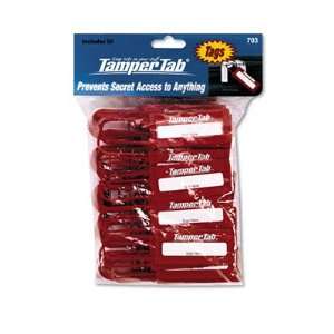   Tamper proof security tags, red, 50 per pack