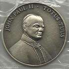Catholic,Pope John Paul II Large Marian Medal,Pope John