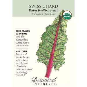  Ruby Red Swiss Chard Seeds   2 grams   Organic Patio 