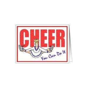  Congratulations, Great Job Cheerleader Themed Card Sports 