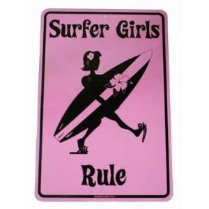  Surfer Girls Rule Street Sign: Sports & Outdoors