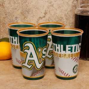    Oakland Athletics 4 Pack 22oz. Souvenir Cups