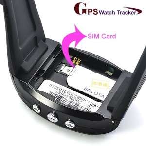   GPS Tracker Wrist Watch GSM GPRS Surveillance Spy Tracking Quad Brand