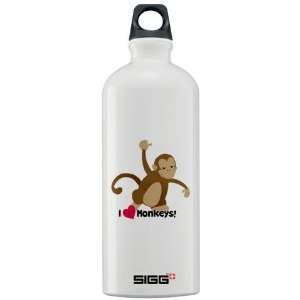  I love Monkeys Monkey Sigg Water Bottle 1.0L by  