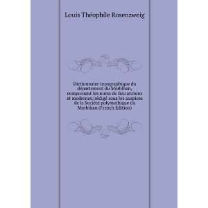   du Morbihan (French Edition) Louis ThÃ©ophile Rosenzweig Books