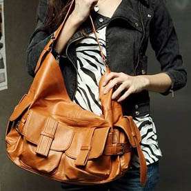 Womens Fashion Black & White Bag Handbag Purse  
