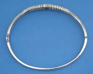   Silver 7.5 Cubic Zirconia CZ Bracelet Rhodium Solid 925 Free S/H