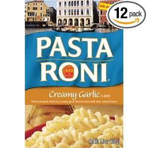 Pasta Roni Creamy Garlic Corkscrew Pasta Mix, 5.8 Ounce Boxes (Pack of 
