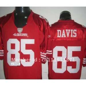 san francisco 49ers #85 v.davis red jerseys football jerseys sports 