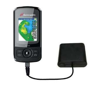   Sonocaddie v300 Plus GPS   uses Gomadic TipExchange Technology GPS