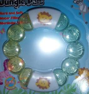 NEW JUNGLE PALS HARD & SOFT WATER TEETHER, ASSORTED, Diaper Cakes 