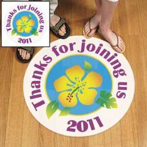   Hibiscus Floor Cling   Party Decorations & Floor & Window Clings