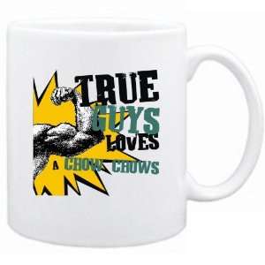    New  True Guys Loves A Chow Chows  Mug Dog: Home & Kitchen