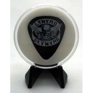 Lynyrd Skynyrd Motorcycle Patch Guitar Pick With Display Case & Easel 