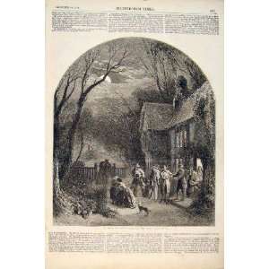  Christmas Party Return Foster Drawing Print 1856