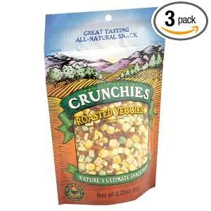 Crunchies Roasted Veggies, 2.25 Ounce (Pack of 3)  Grocery 