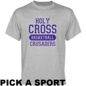   : Holy Cross Crusaders Ash Custom Sport T shirt  : Sports & Outdoors