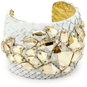  Ted Rossi Sorbet Shine Python Cosmic Large Cuff Bracelet 